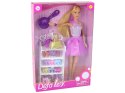 Lalka Lucy Sukienka Fioletowa Brokat Zestaw Buty Lalka Lucy Sukienka Fioletowa Brokat Zestaw Buty