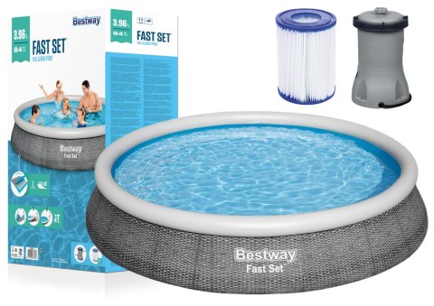 Basen ogrodowy rozporowy 396 x 84 cm Bestway 57376 Basen ogrodowy rozporowy 396 x 84 cm Bestway 57376