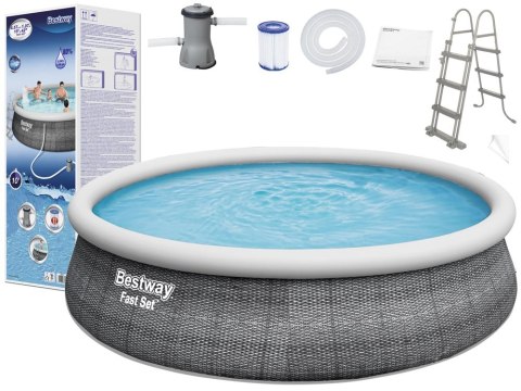 Basen ogrodowy rozporowy 457 x 107 cm Bestway 57372 Basen ogrodowy rozporowy 457 x 107 cm Bestway 57372